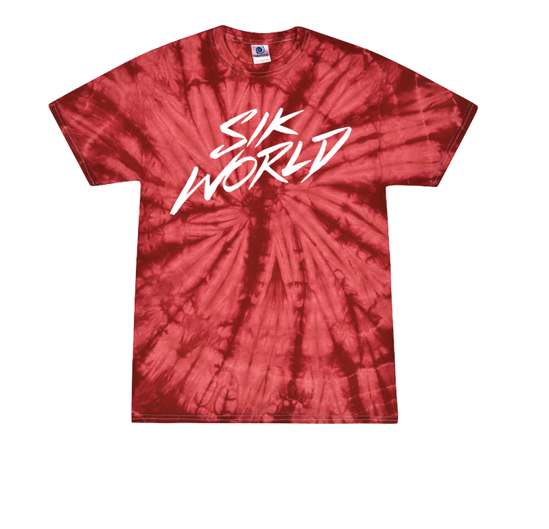 【SATIIIZ】Rudis Printing Dyeing T-shirt Find Your Tru Zen Rainbow Skully ~ Cotton Tie Dye T-Shirt